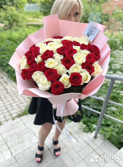 101 Роза цветы доставка 25 51 101 Роза