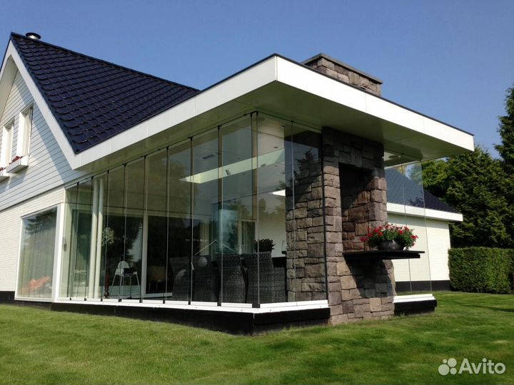 Остекление Коттеджа, Портал, Входные группы, Окна