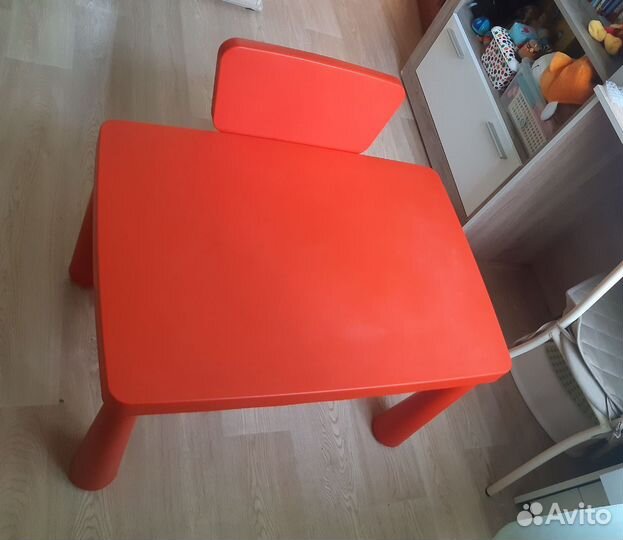 Детские стол и стул Икеа IKEA Mammut