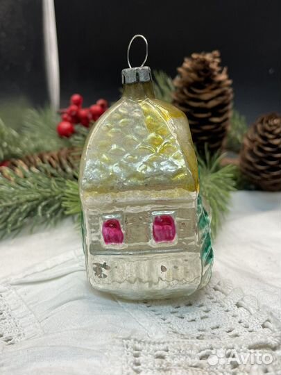 Елочная игрушка домик СССР (сзр)