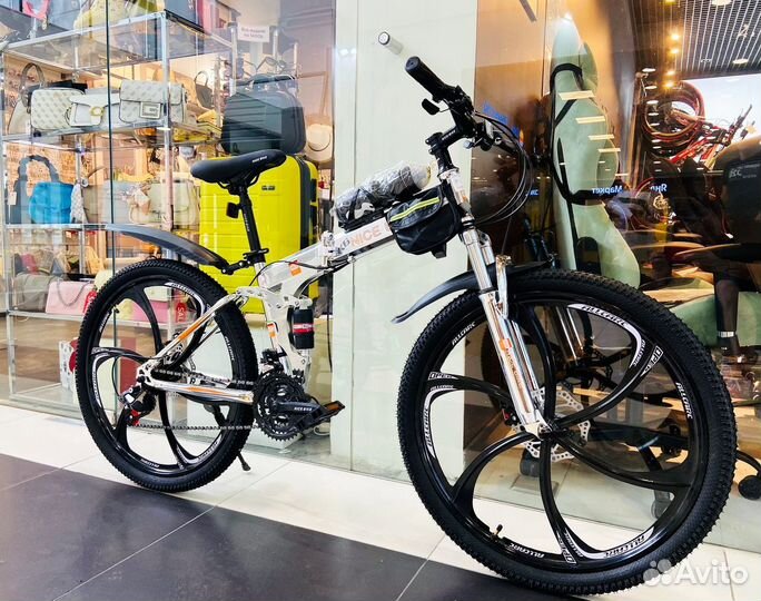 Горный велосипед на дисках складной