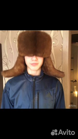 Мужская зимняя шапка ушанка меховая