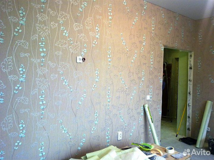 Поклейка обоев