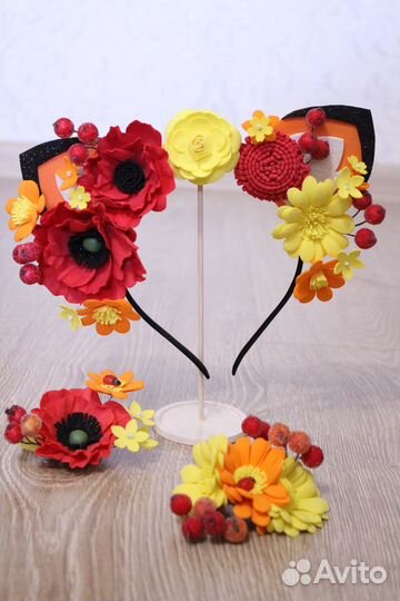 Костюм Звездочки ободок ушки лисички, белочки