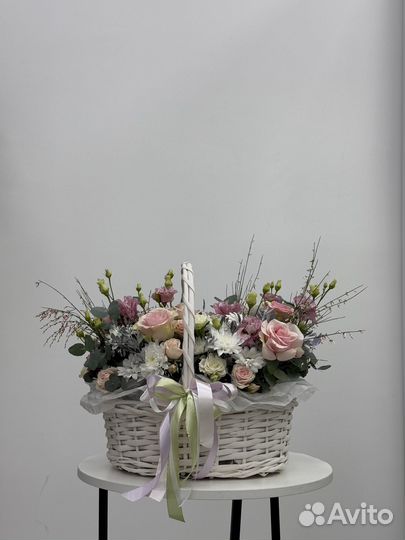 Большая сборная корзина цветов