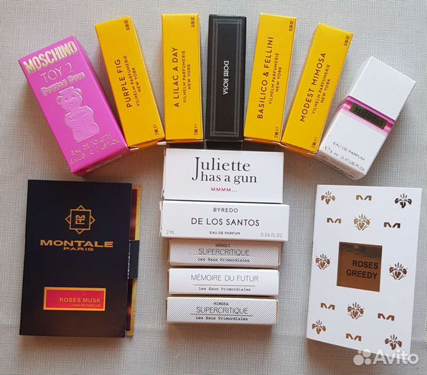 Миниатюры, пробники и тестеры парфюма; косметика