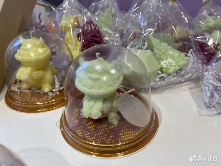 Ароматические свечи ручной работы новогодние свечи