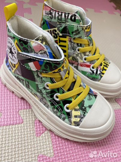 Сапоги весна новые на девочку 24 размер