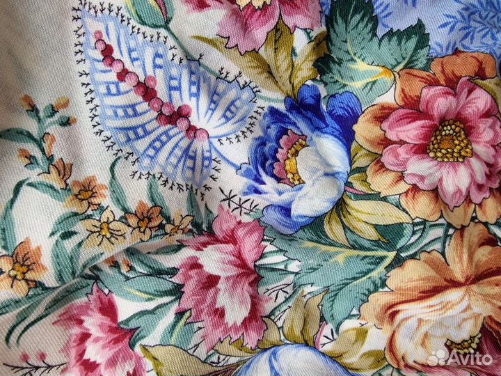 Платок шаль Павлопосадский