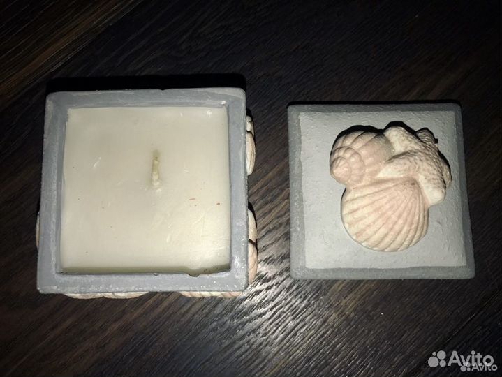 Подсвечник со свечой - 2 шт