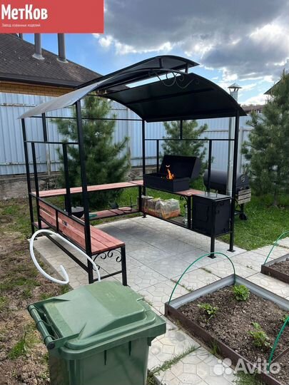 Кованые мангалы с крышей