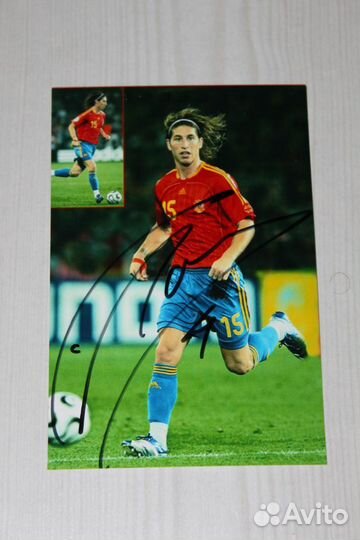 Автограф Серхио Рамоса