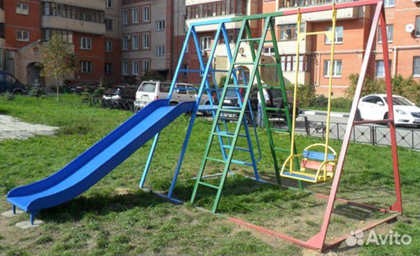 Спортивный городок с горкой сг-4