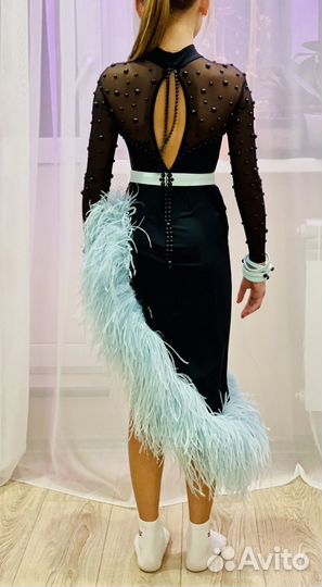 Платье для бальных танцев латина 140