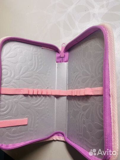Пенал для девочки школьный с бабочками