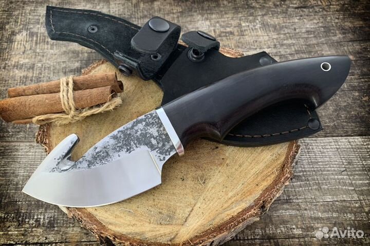 Охотничий Скиннер с крючком из кованой стали х12мф