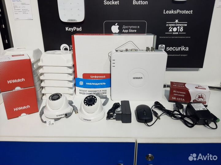 Комплект видеонаблюдения для магазина