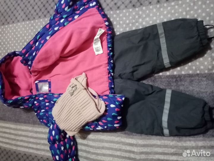 Зимний костюм для девочки 92
