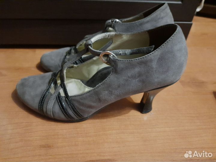 Туфли женские натуральная замша Италия