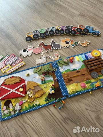 Планшет фетр Синий трактор