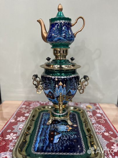 Самовар электрический расписной 