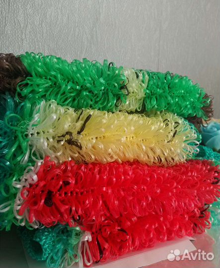 Мочалки ручной вязки