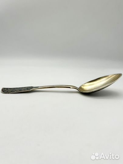 Столовая ложка серебро 84 проба, чернь, 72,6 гр