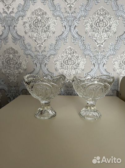 Хрустальные конфетницы/вареницы/креманки СССР