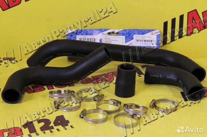 Патрубки охлаждения ваз 2105, 2107, 2104 медный ра