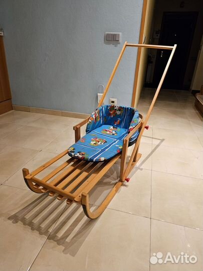 Санки деревянные