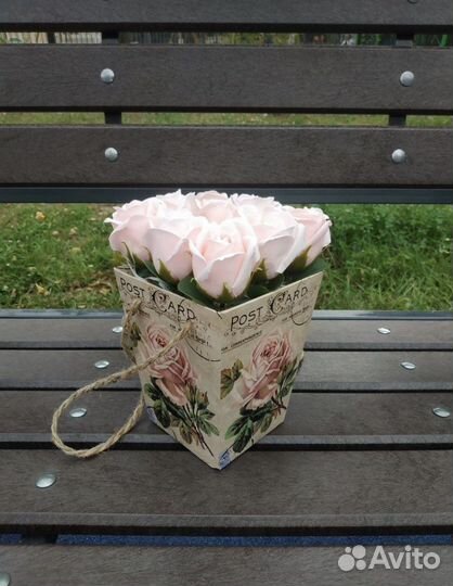 Букеты из мыльных роз