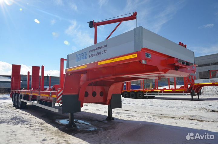 Полуприцеп трал (тяжеловоз) Политранс ТСП 94163, 2023