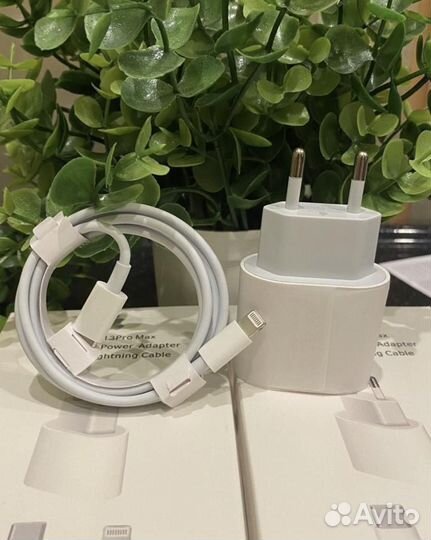 Зарядка на iPhone быстрая USB-C 20 w