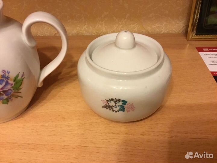 Чайник Дулево,сахарница Вербилки