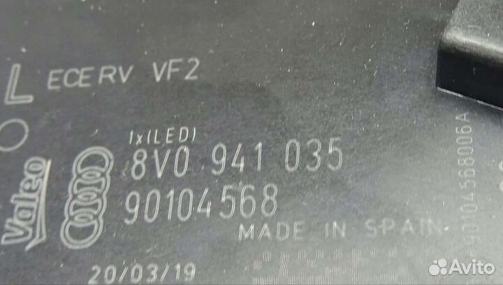 Фары комплект Full led Audi A3 8V рестайлинг