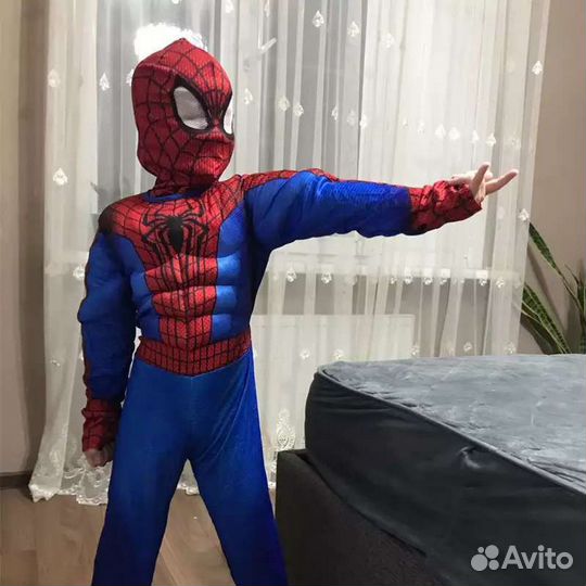 Детский костюм Человек-паук, мускулы, супергерой