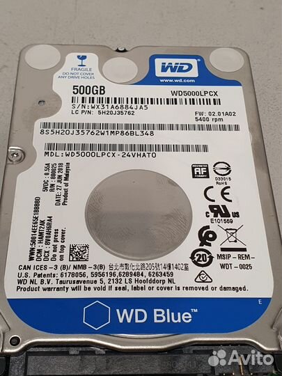 500 Gb жесткий диск для ноутбука