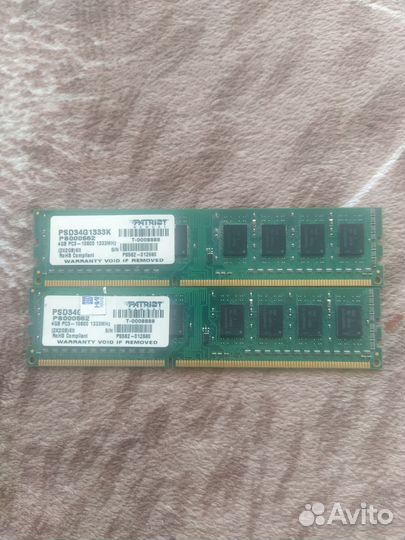 Оперативная память ddr3 (8gb) GT 710