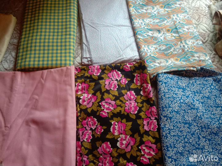 Ткань,новая,плотный хлопок, Цена разная