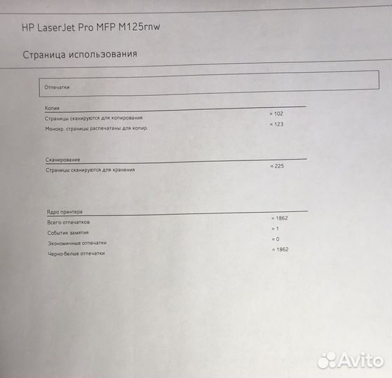 Мфу HP LaserJet Pro MFP M125rnw