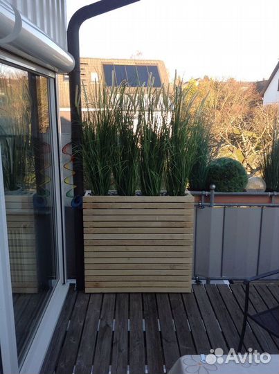 Кашпо из дерева для улицы