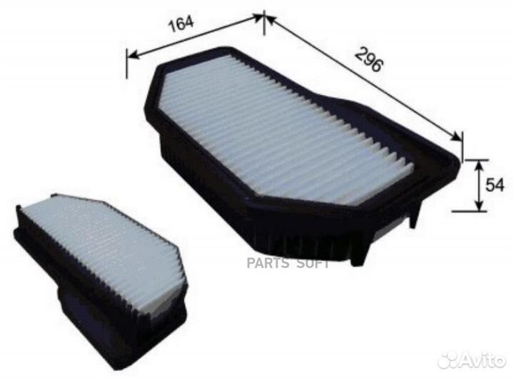 JS asakashi A0558 Фильтр возд.hyundai genesis 2.0 2013 - 2014