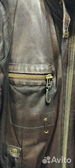Кожаная куртка мужская 50 52
