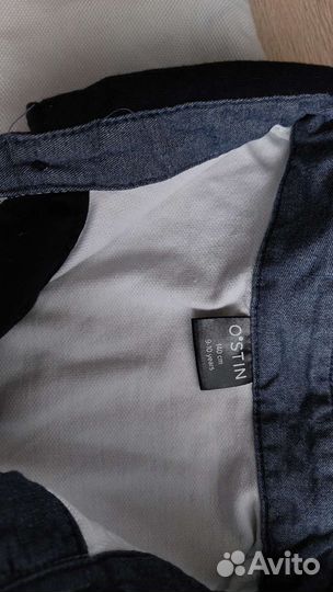 Рубашка белая на мальчика 140