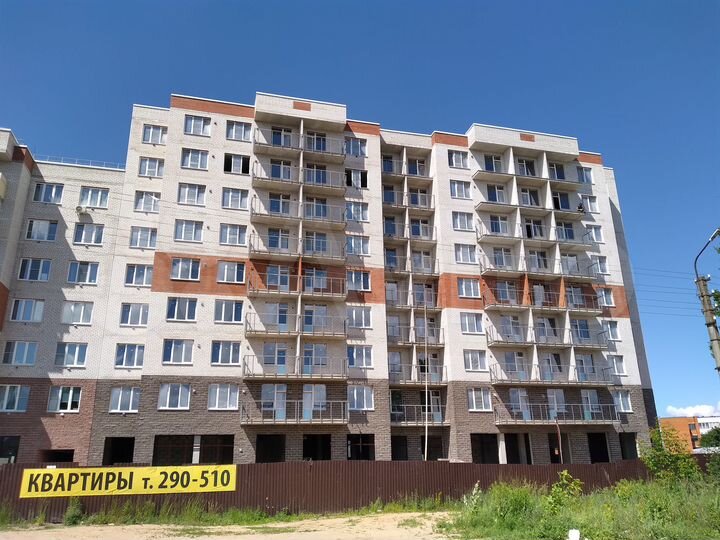 2-к. квартира, 72,6 м², 4/9 эт.