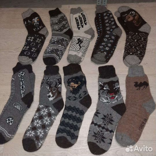 Носки мужские из овечий шерсти