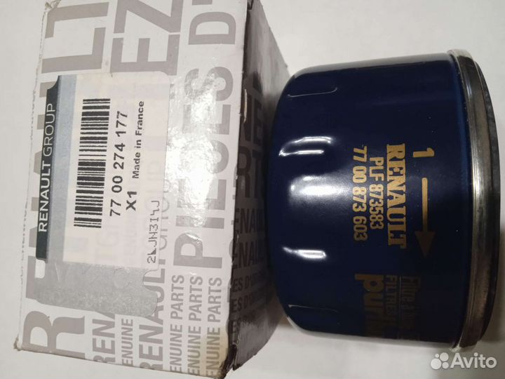 Фильтр масляный renault logan сандеро оригинал