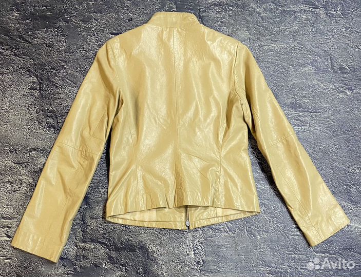 Куртка пиджак женская из натуральной кожи cetini