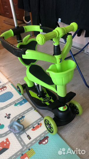 Детский самокат трансформер