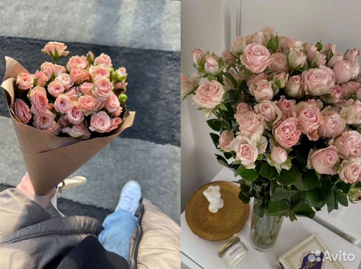 Букет из 51 кустовой розы